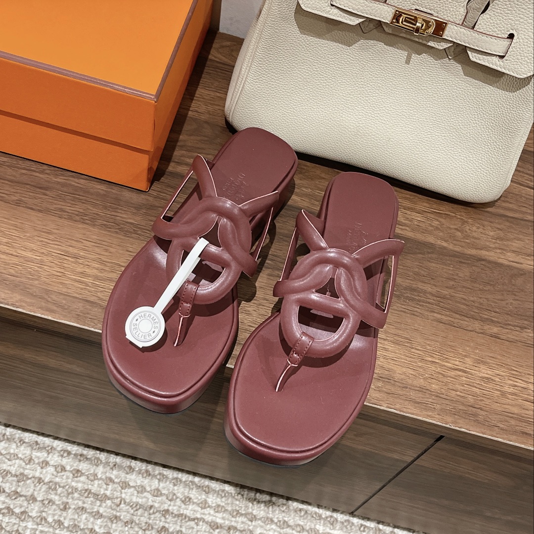 [TOP] HERMES Gipsy Flats Mules - 4 Color