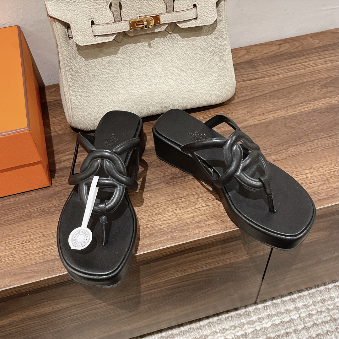 [TOP] HERMES Gipsy Flats Mules - 4 Color