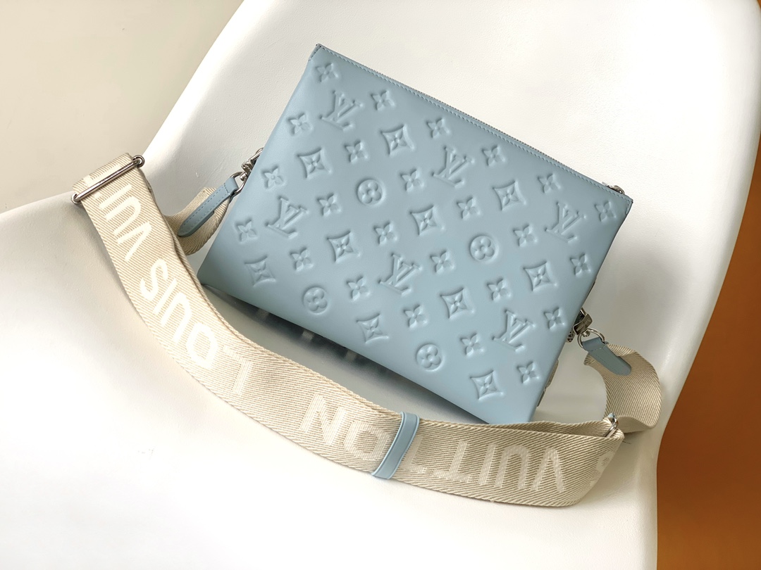 [TOP] Louis Vuitton LV £V Coussin 26 x 20 x 12 cm- HAZE BLUE
