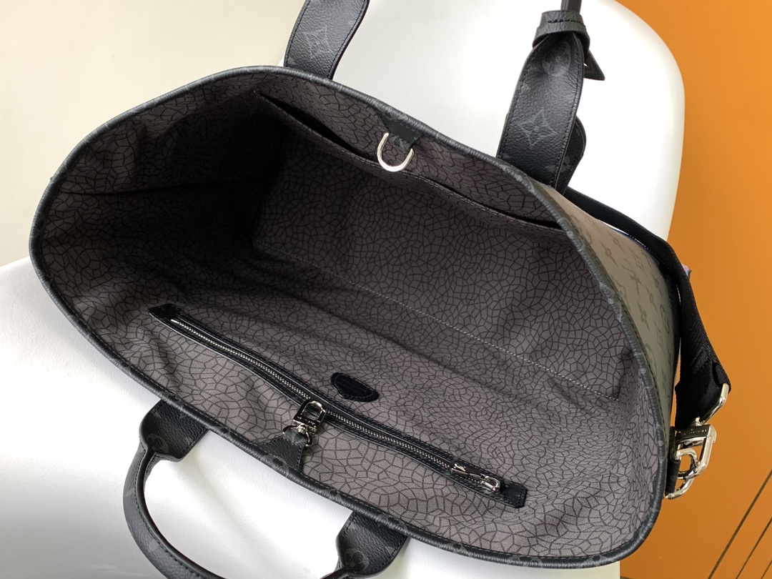 [TOP] Louis Vuitton LV LV x YK WEEKEND TOTE BAG 41x 34 x 17.5 cm-Black