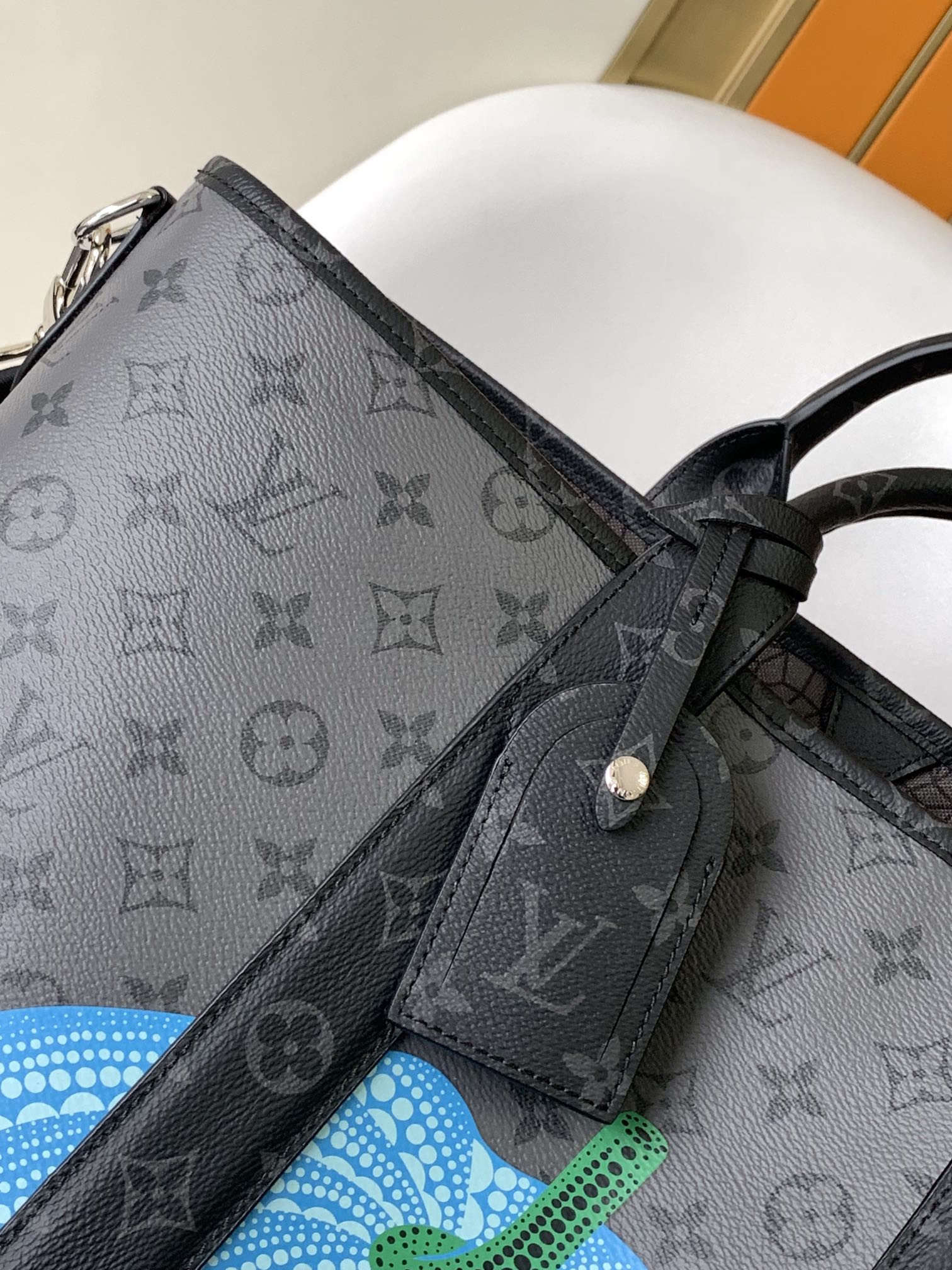 [TOP] Louis Vuitton LV LV x YK WEEKEND TOTE BAG 41x 34 x 17.5 cm-Black