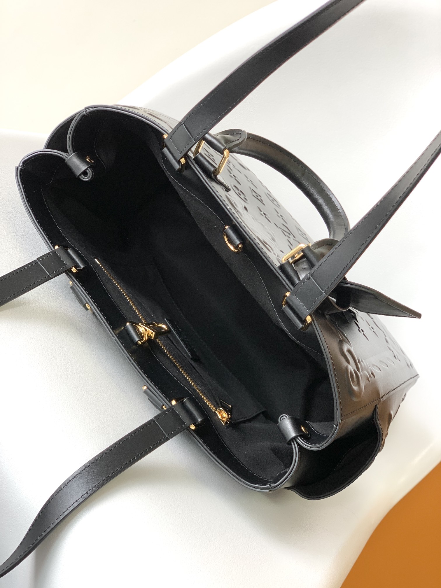 [TOP] Louis Vuitton LV  Ornaments Sac Plat Tote Bag 32.0 x 26.0 x 13.0 cm-Black