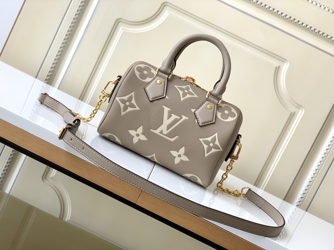 [TOP] Louis Vuitton LV Speedy Bandouliere 20 Bag 20.5x13.5x12.0 cm  - Grey