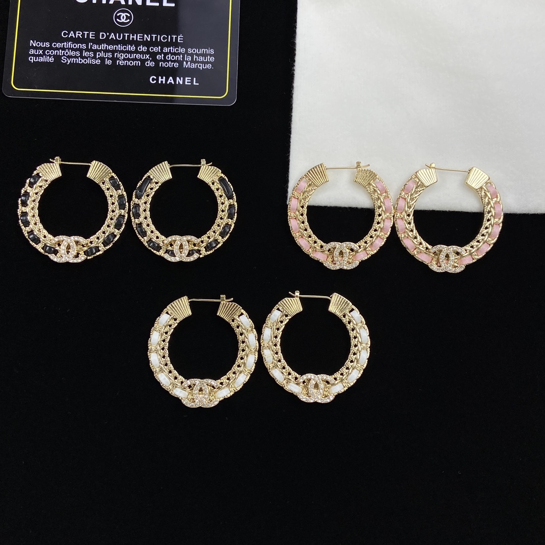 [Top] CHANEL Metal Earrings - 3 Colors