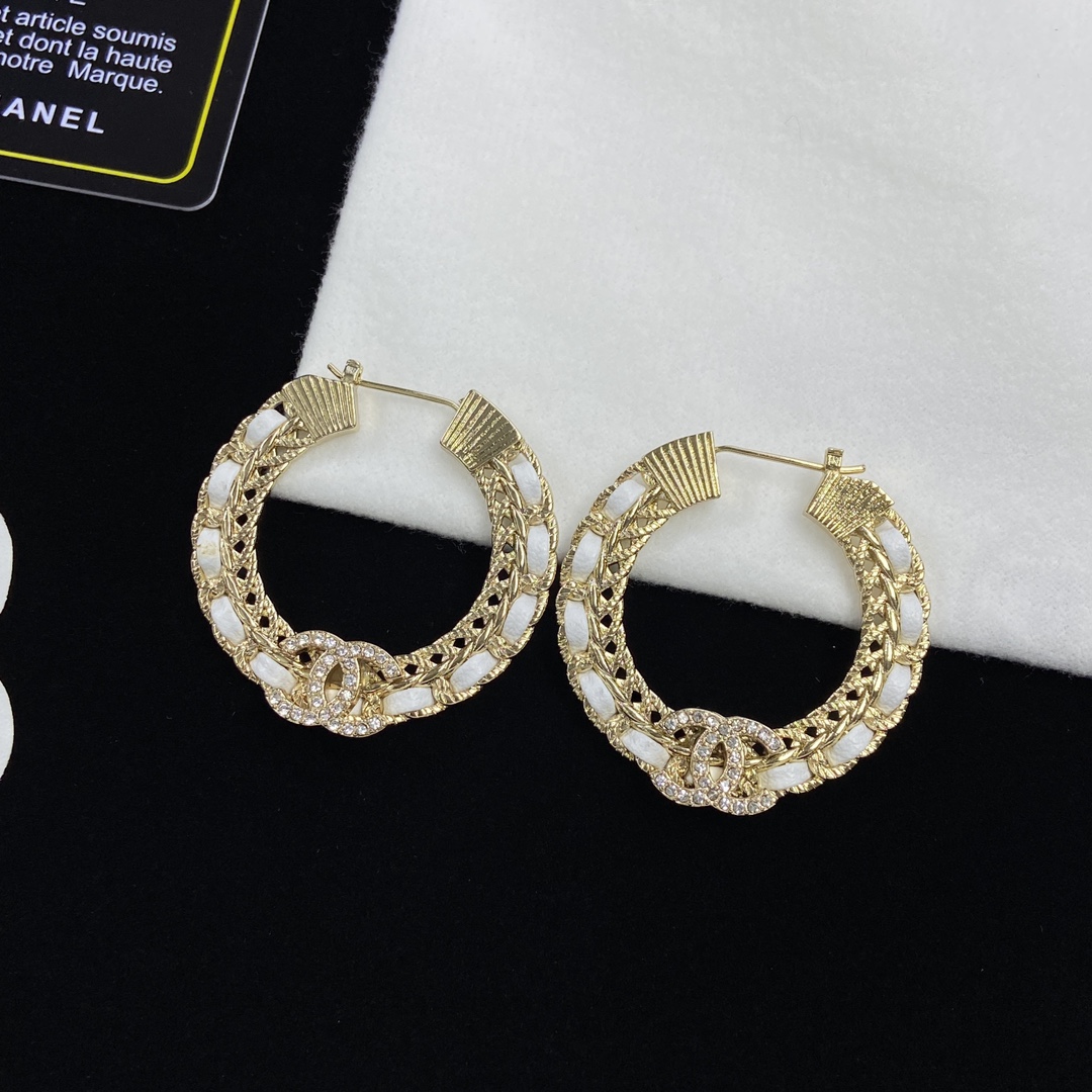 [Top] CHANEL Metal Earrings - 3 Colors