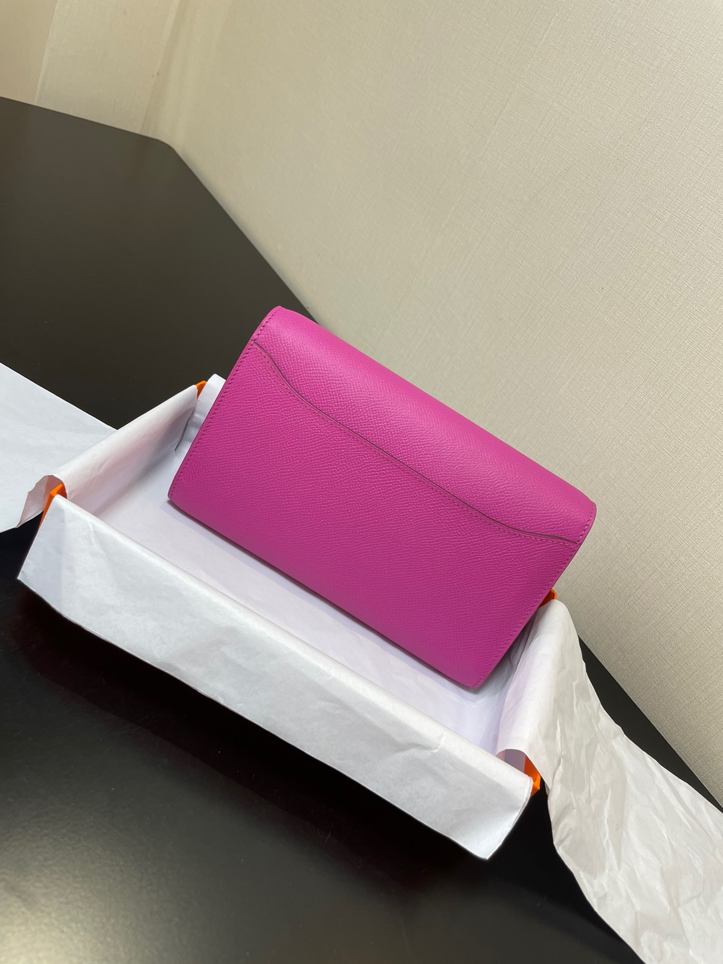 [TOP] HERMES Epsom Constance Long Wallet - Pink