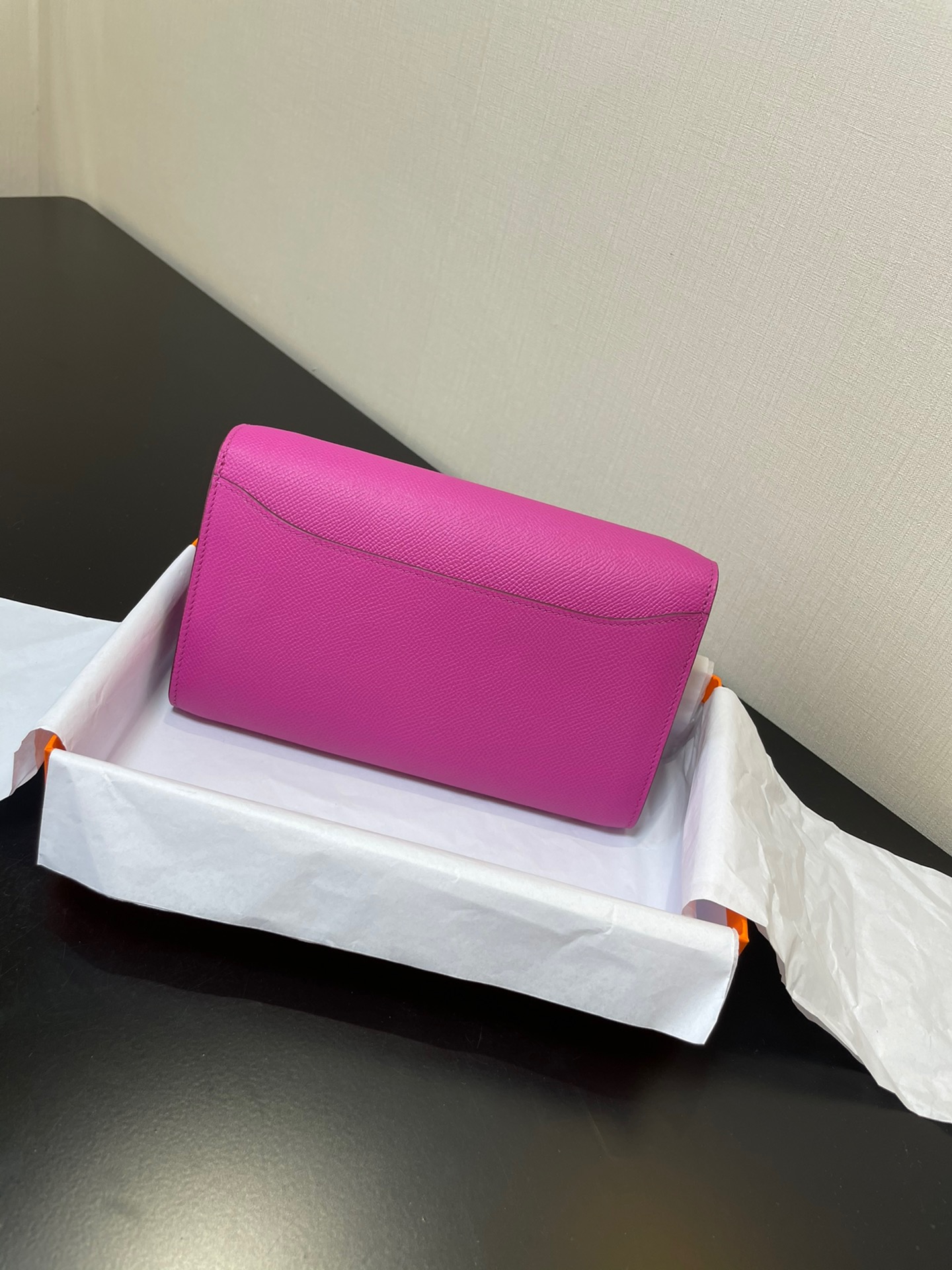 [TOP] HERMES Epsom Constance Long Wallet - Pink