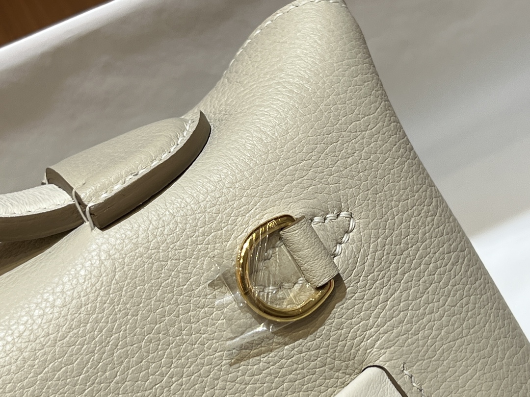 [TOP] HERMES 24/24 Bag 21cm - White&GHW