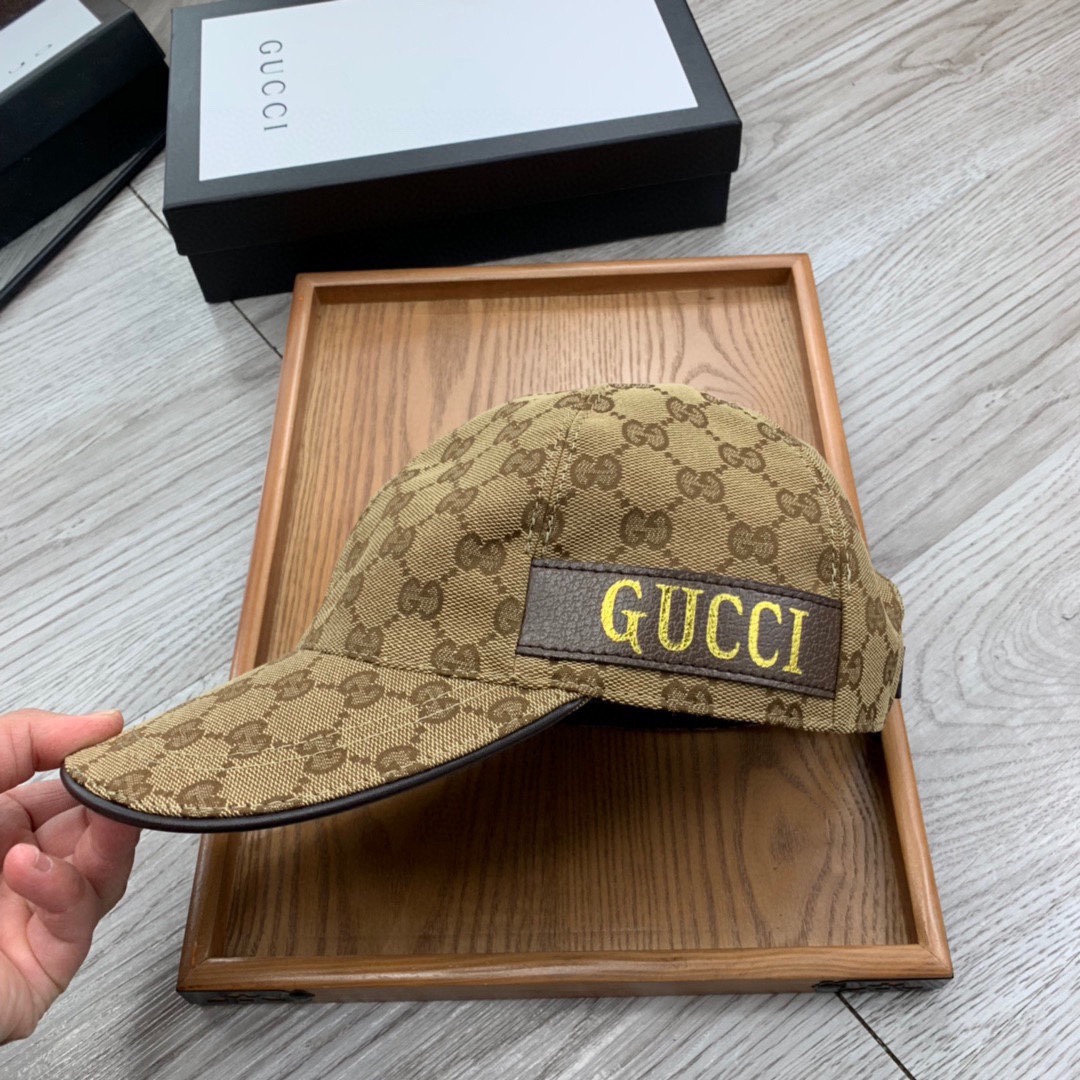 [TOP] GUCCI  Baseball Cap - Brown
