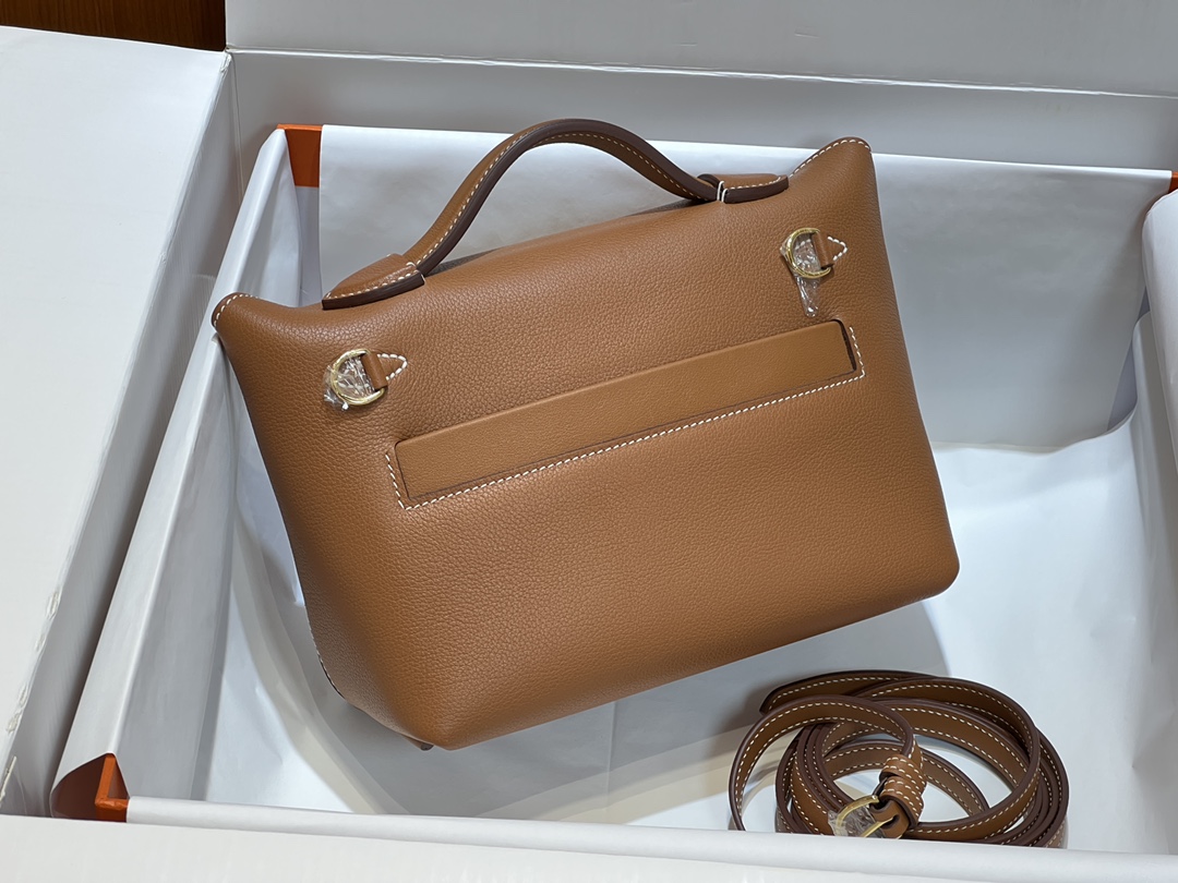 [TOP] HERMES 24/24 Bag 21cm - Brown&GHW