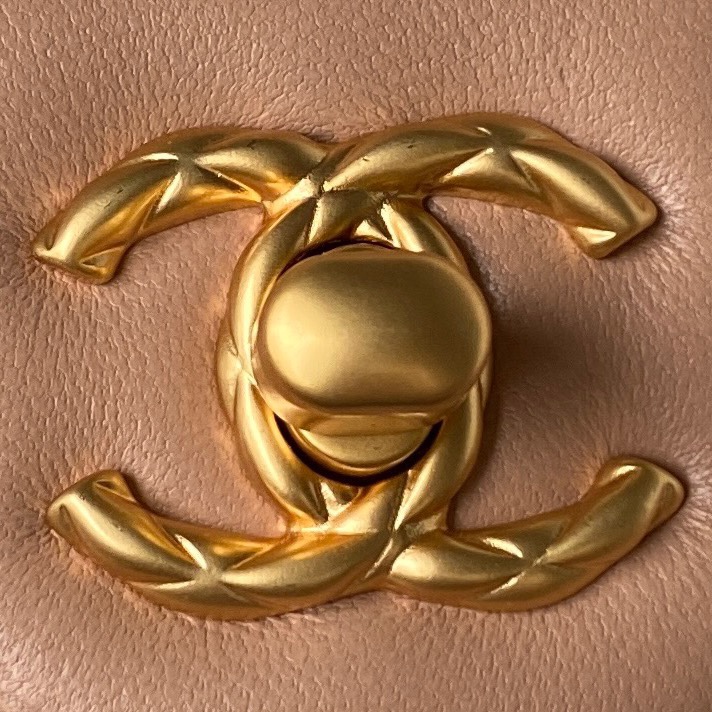 [TOP] CHANEL Lambskin Small Clutch 15*15.5*7.5 cm - Meat Pink