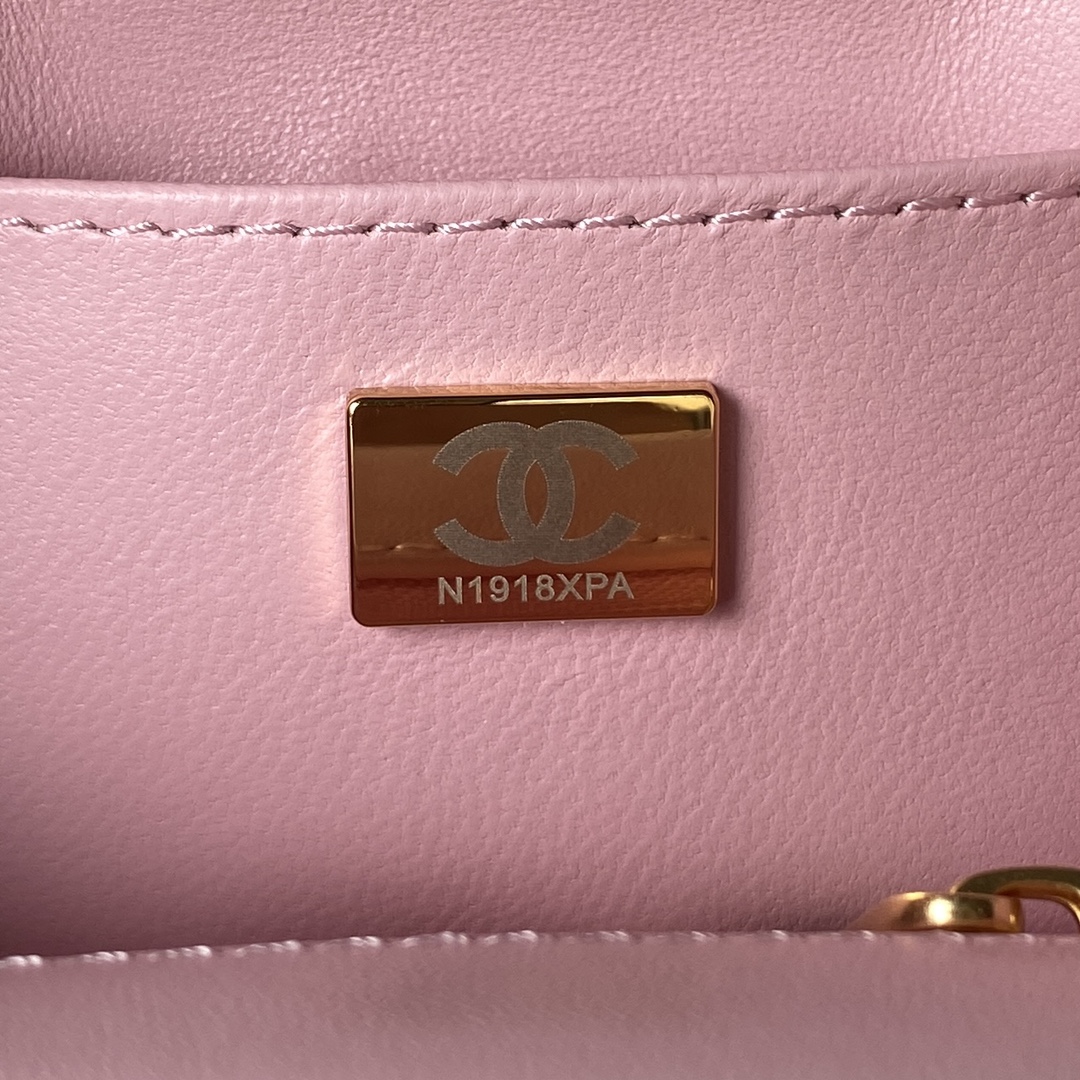 [TOP] CHANEL Tweed Small Clutch 15*15.5*7.5 cm - Pink