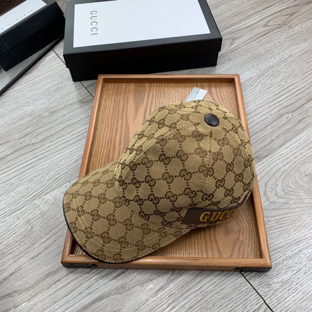 [TOP] GUCCI  Baseball Cap - Brown
