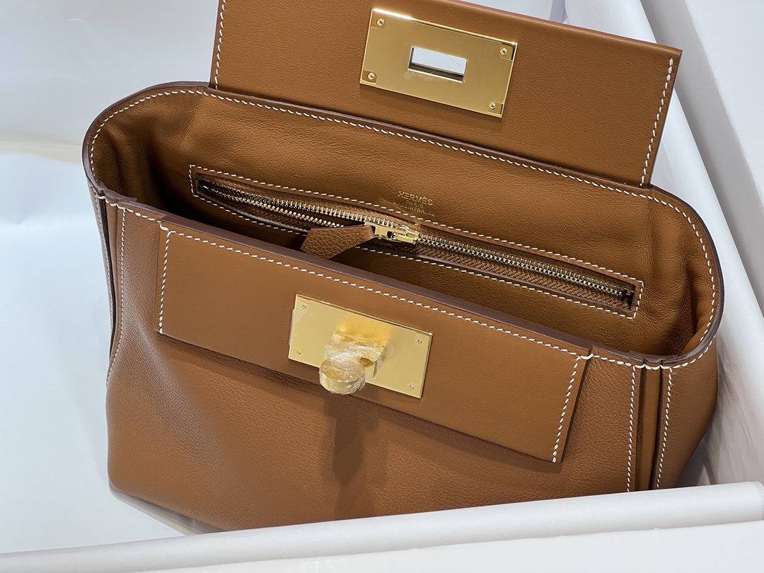 [TOP] HERMES 24/24 Bag 21cm - Brown&GHW