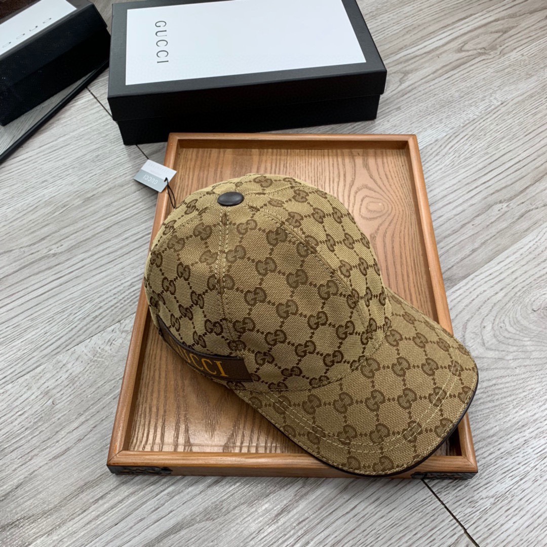 [TOP] GUCCI  Baseball Cap - Brown