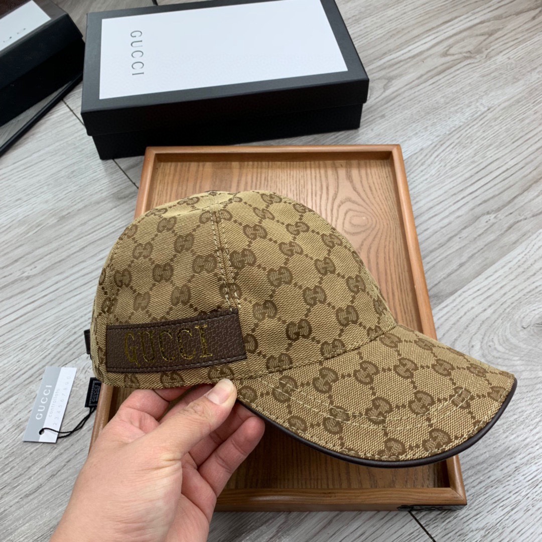 [TOP] GUCCI  Baseball Cap - Brown
