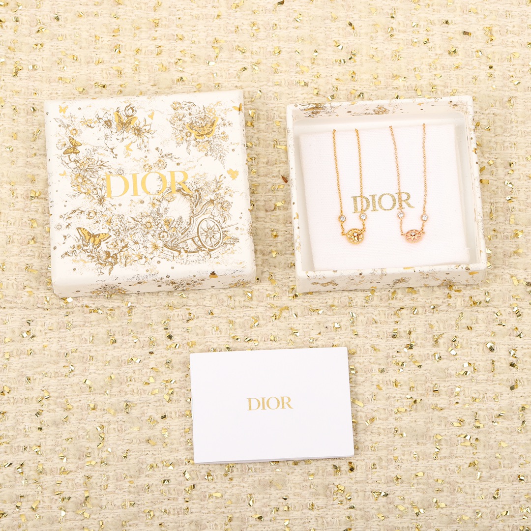 [TOP] Christian Dior 30 Montaigne compass octagon necklace - 2 colors