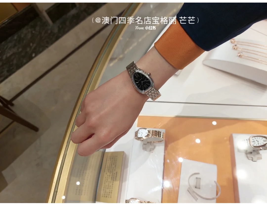 [Top] BVLGARI Serpenti Seduttori Watches with Diamond - Silver