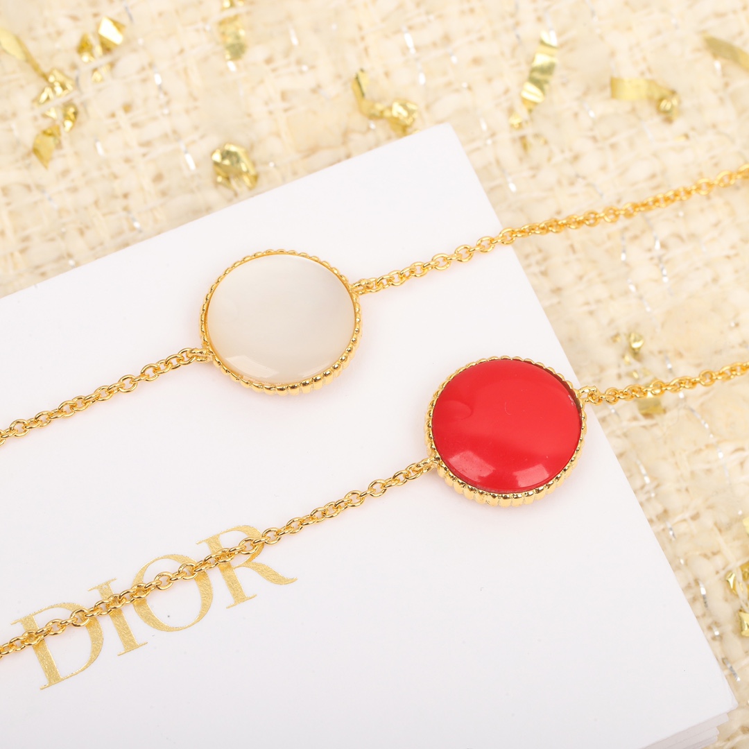 [TOP] Christian Dior 30 Montaigne heart metal/diamond bracelet - 2 colors