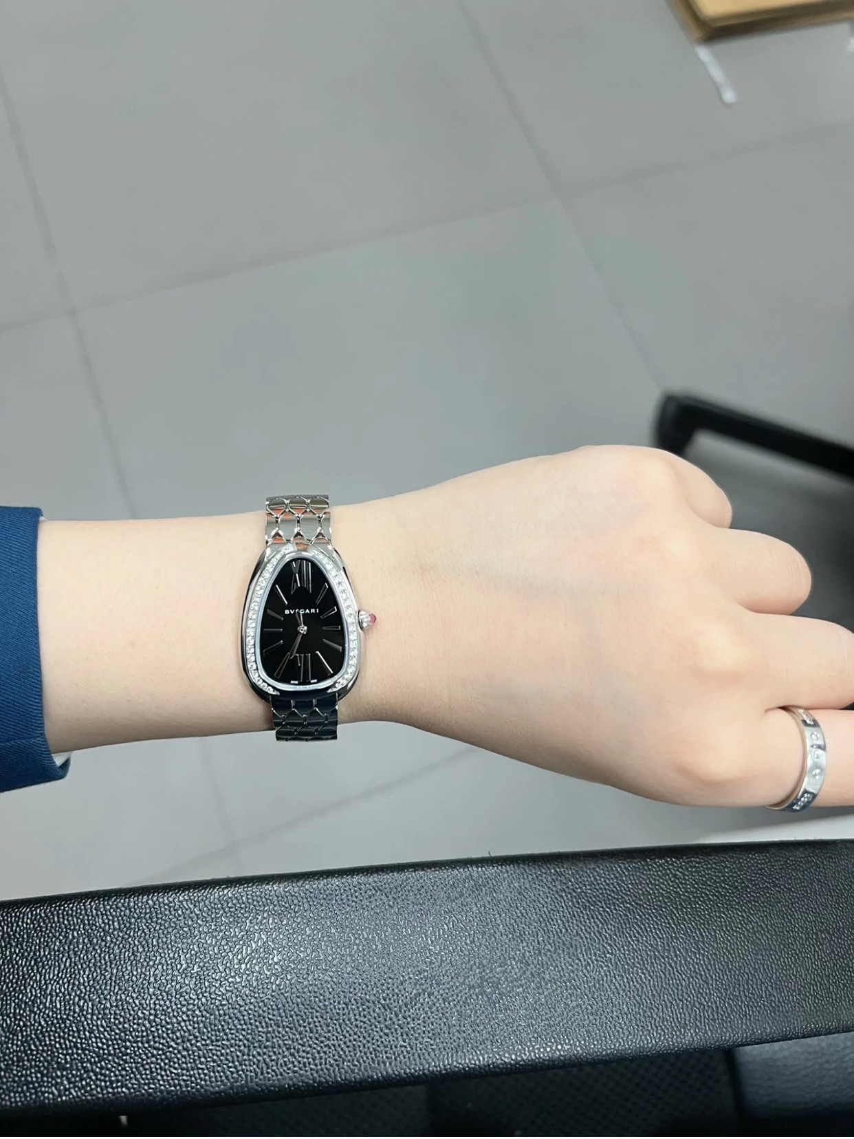 [Top] BVLGARI Serpenti Seduttori Watches with Diamond - Silver