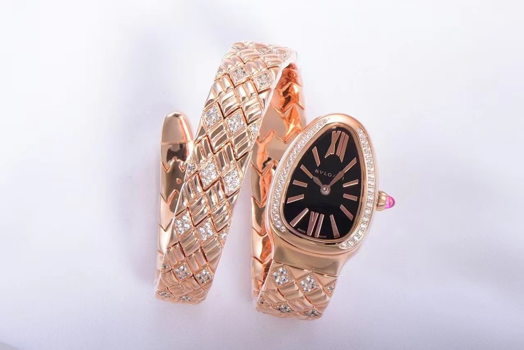 [Top] BVLGARI SERPENTIN SPIG Watches with Diamond - 5 Color