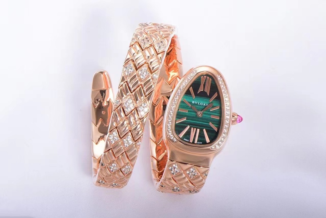 [Top] BVLGARI SERPENTIN SPIG Watches with Diamond - 5 Color