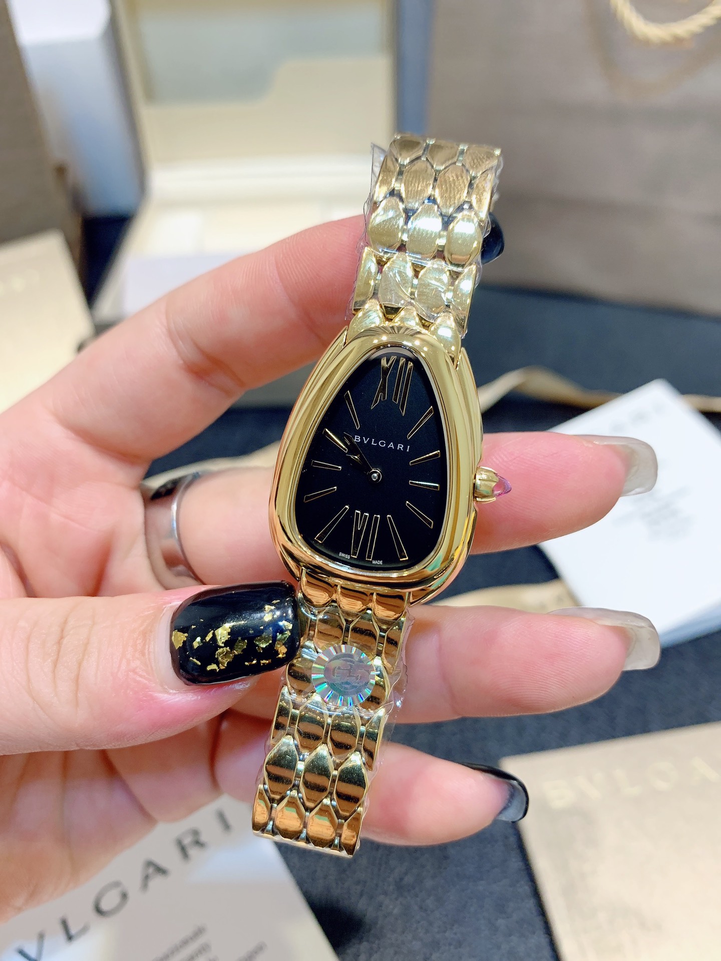 [Top] BVLGARI Serpenti Seduttori Watches with Diamond - Gold