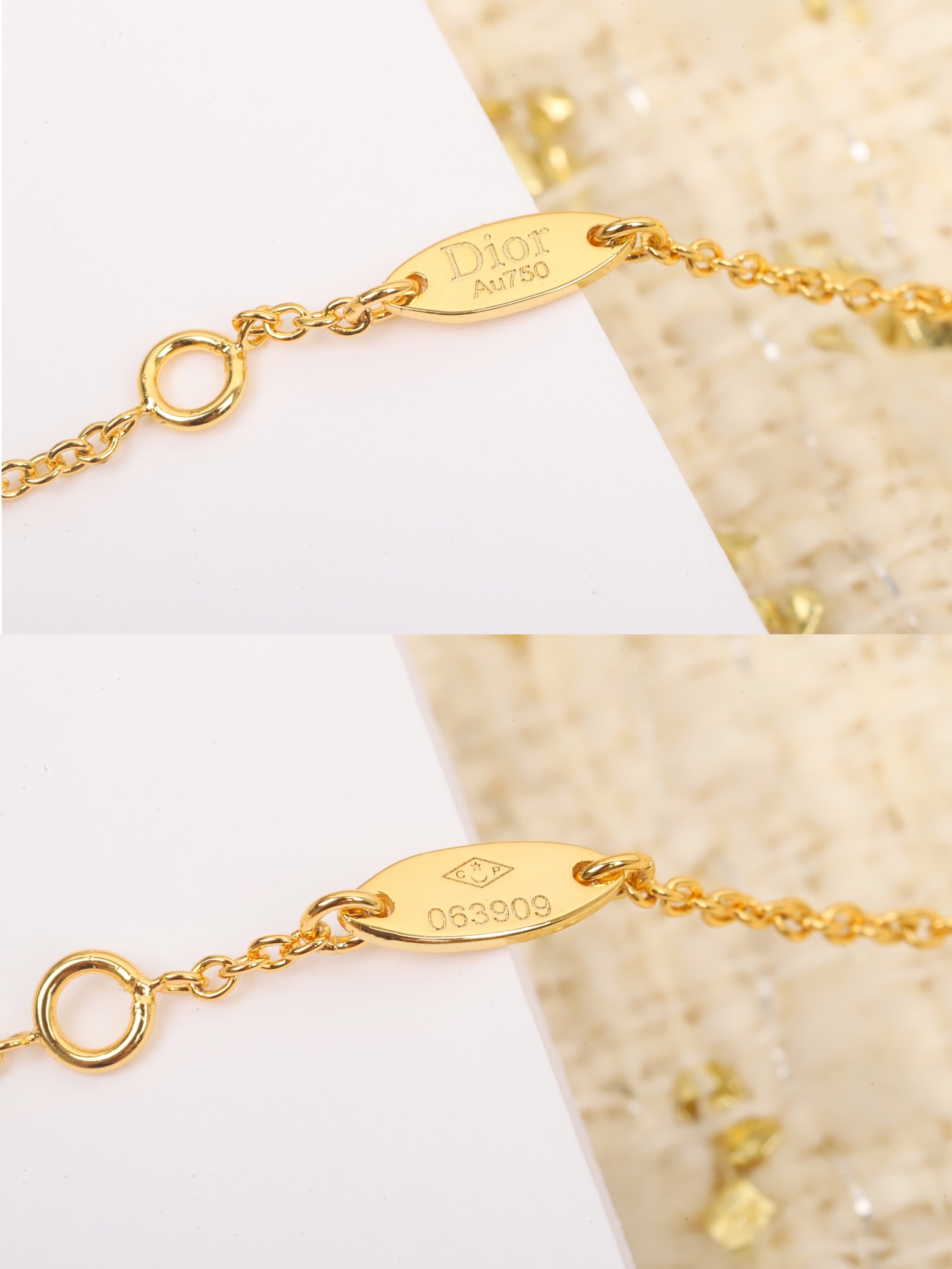 [TOP] Christian Dior 30 Montaigne heart metal/diamond bracelet - 2 colors