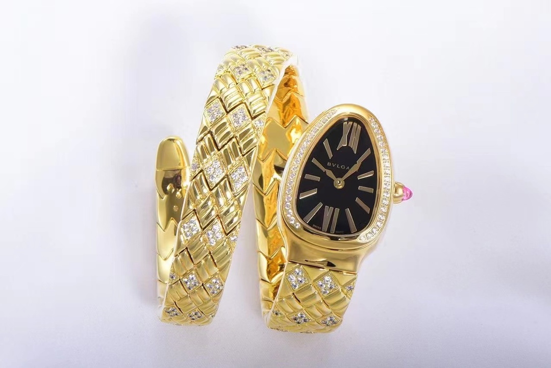[Top] BVLGARI SERPENTIN SPIG Watches with Diamond - 5 Color