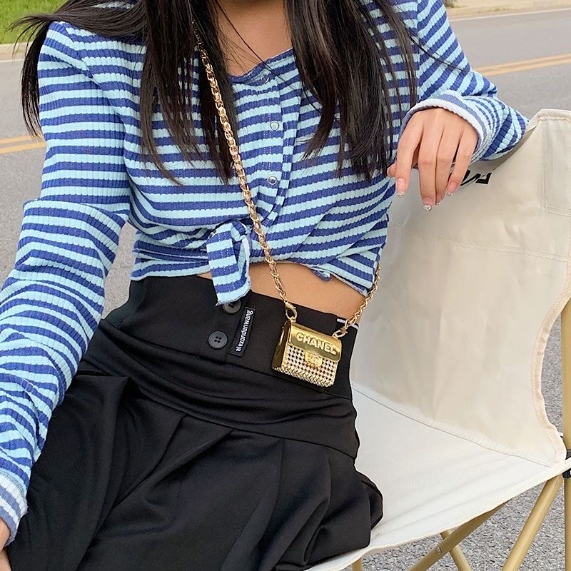 [TOP] CHANEL Mini Box Bag - Silver/Gold