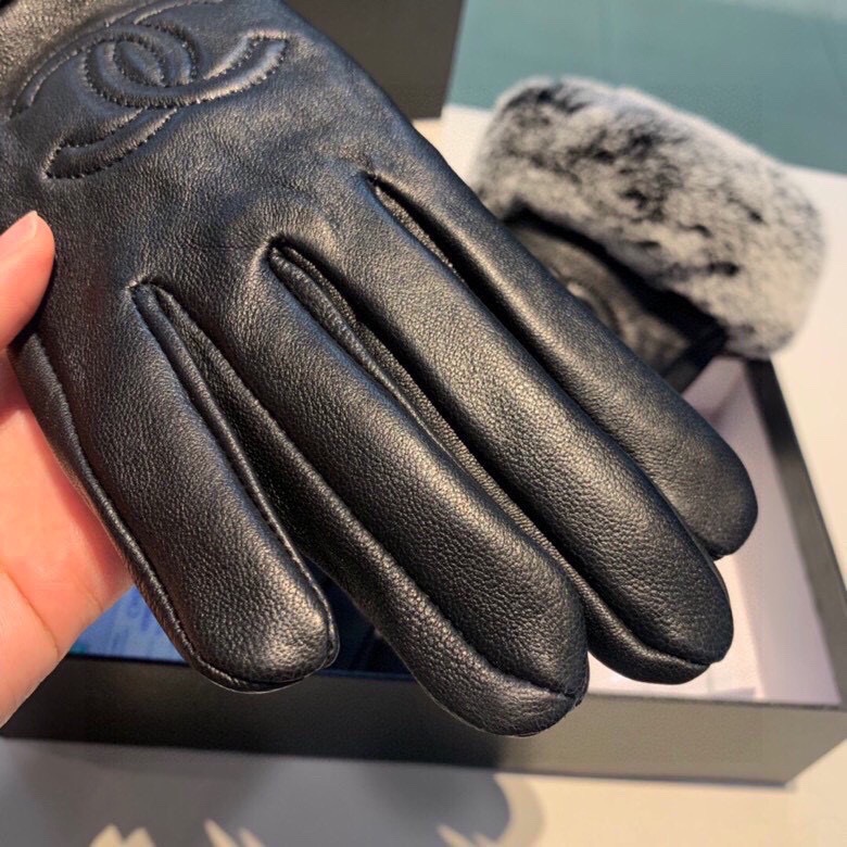 [TOP] CHANEL Gloves with Fur - Black - 711 Luxury