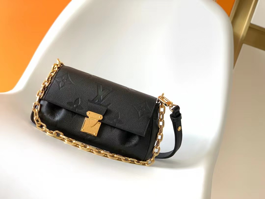 [TOP] Louis Vuitton LV Favorite Bag 24/14/9cm- BLACK
