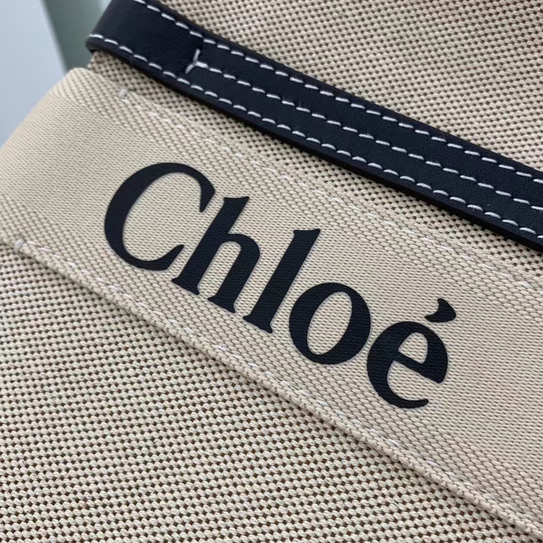 [TOP] Chloe  Woody Tote Bag - Denim