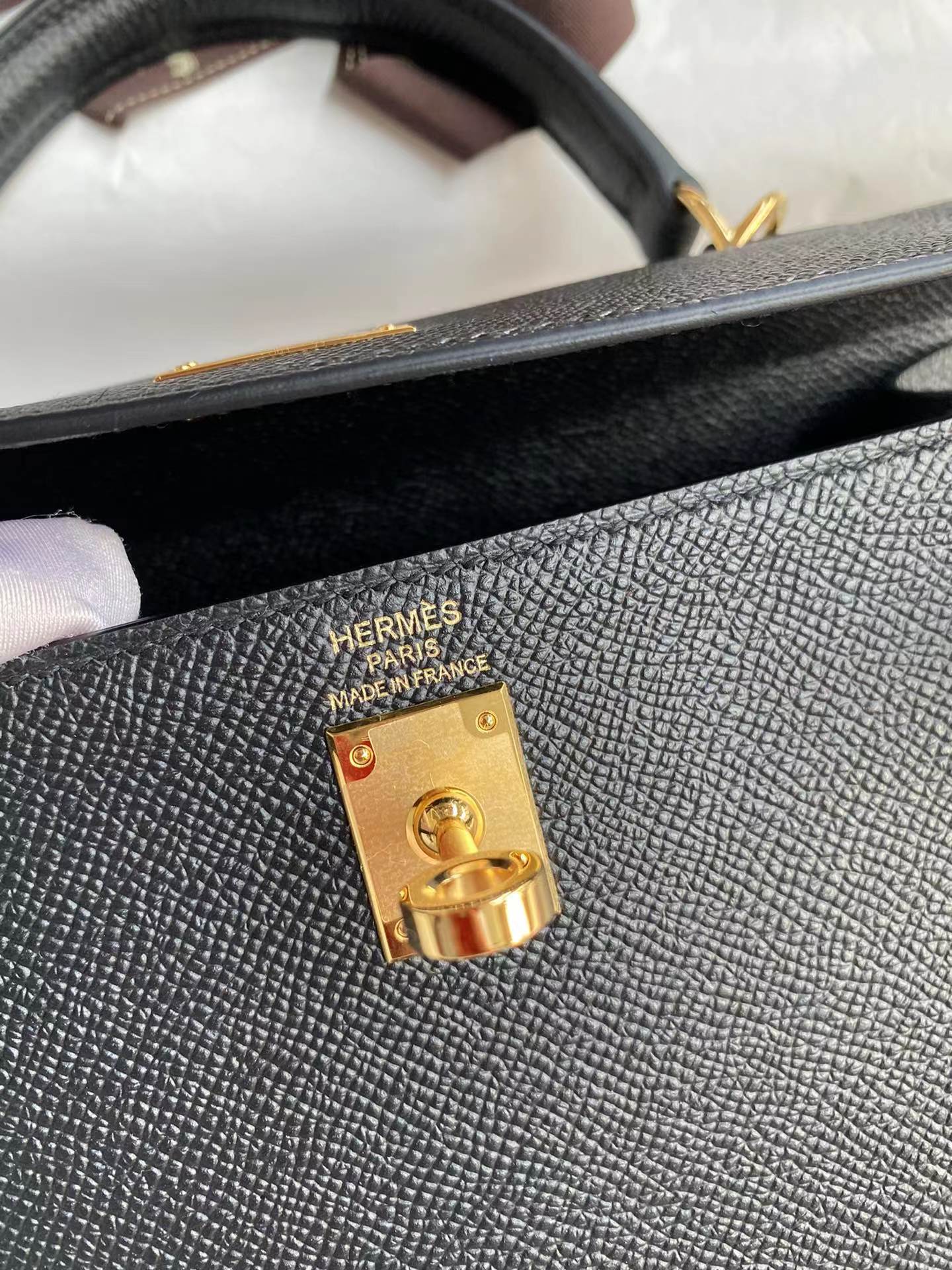 [TOP] HERMES Kelly Epsom Leather 19cm/25cm/28cm/32cm -  Black & GHW/SHW