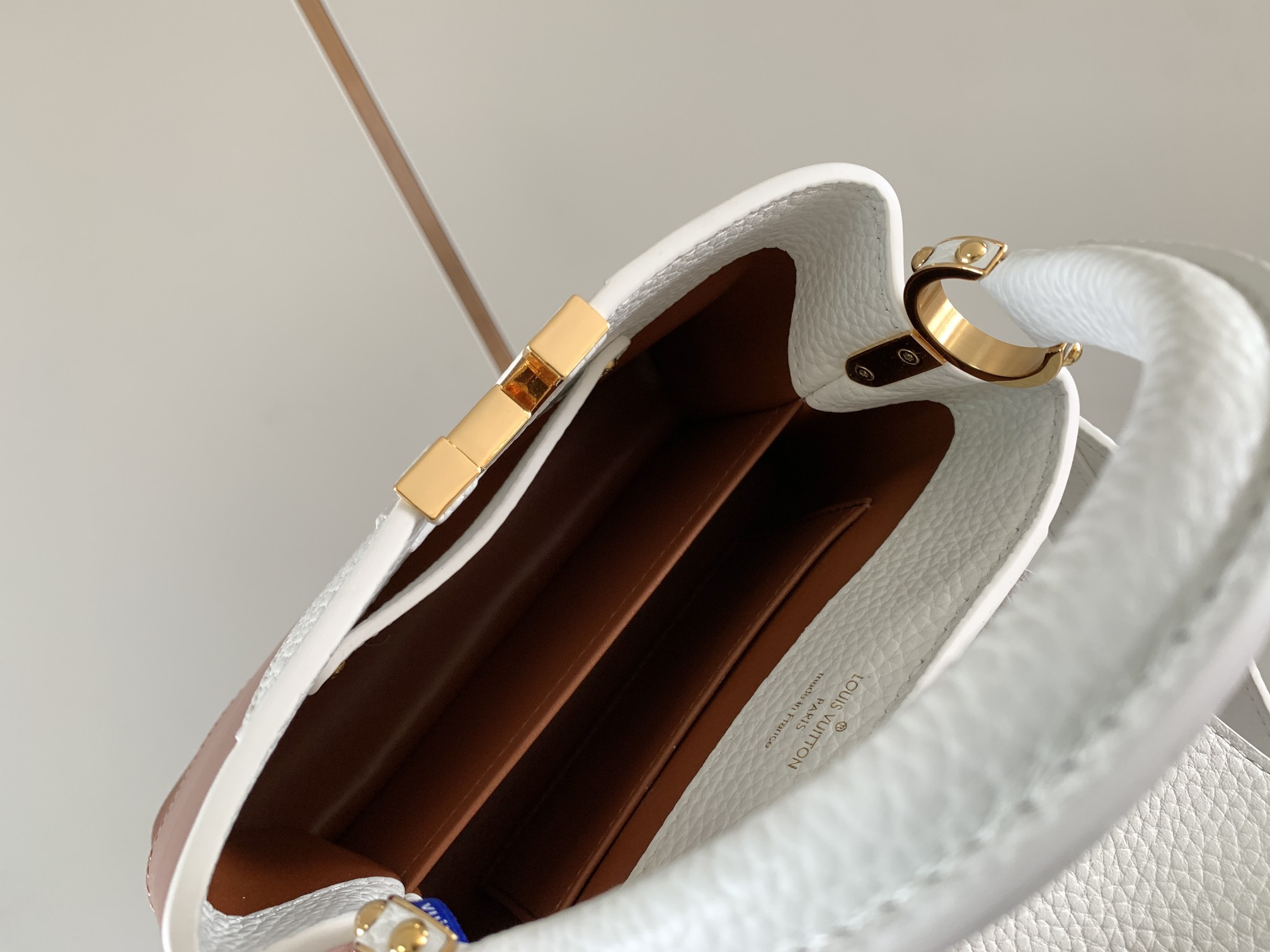 [TOP] Louis Vuitton LV Capucines Bag 2 Sizes-White and Pink and Green and Brown
