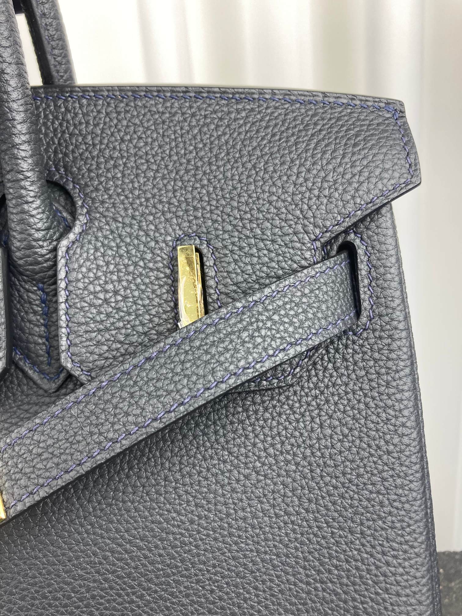 [TOP] HERMES Togo Birkin Bag 30cm - Gray -  GHW