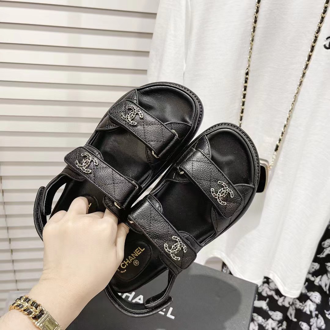 [Top] CHANEL Leather Sandals - 2 Color