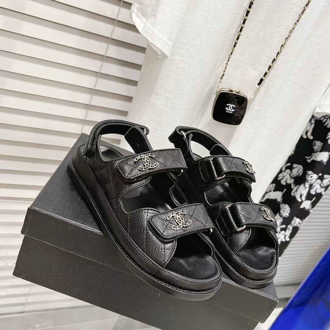 [Top] CHANEL Leather Sandals - 2 Color