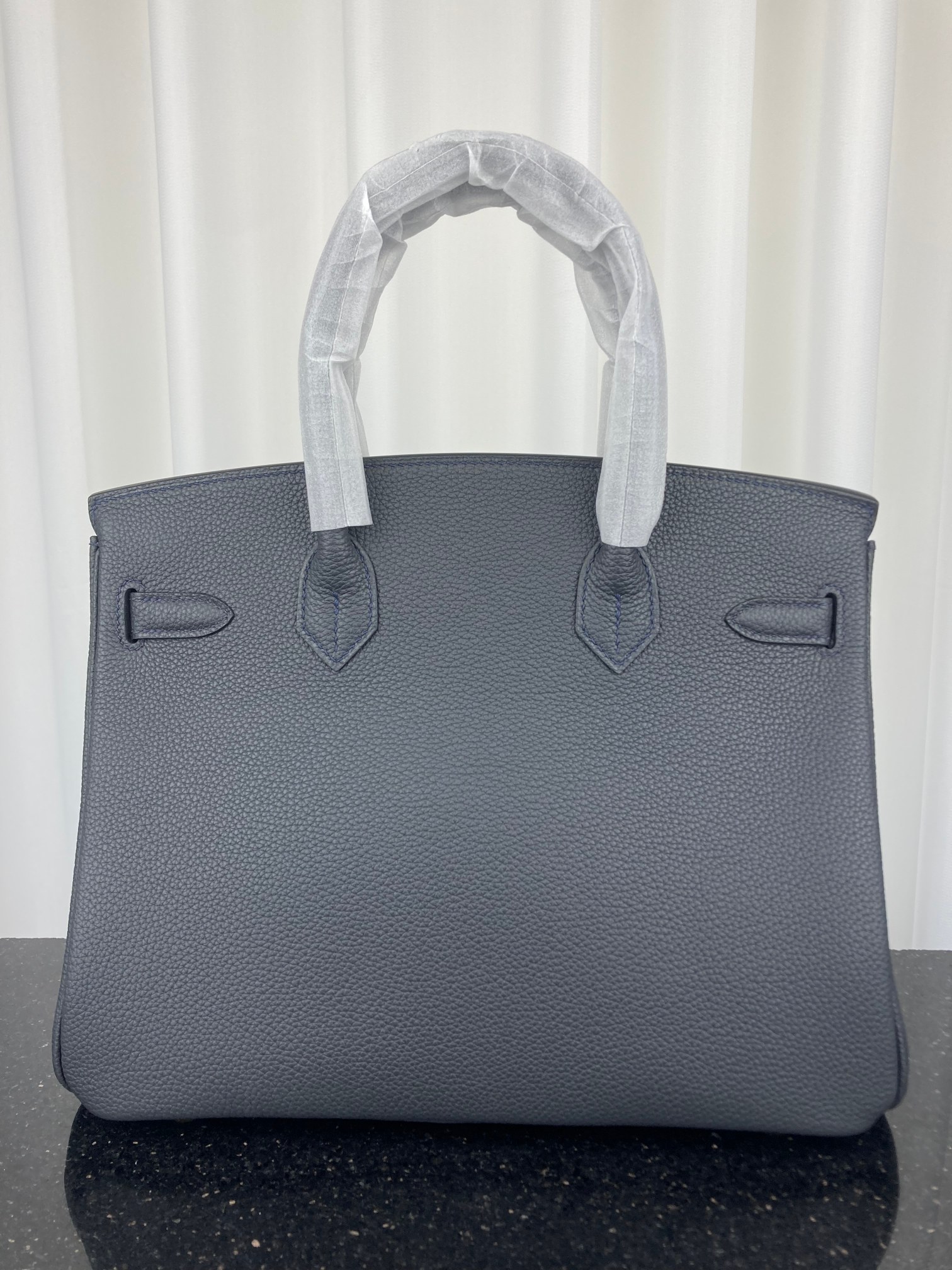 [TOP] HERMES Togo Birkin Bag 30cm - Gray -  GHW
