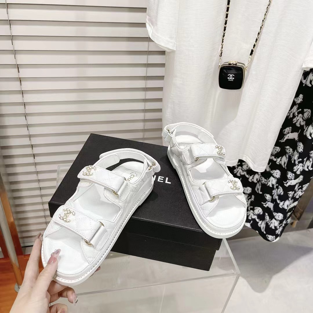 [Top] CHANEL Leather Sandals - 2 Color