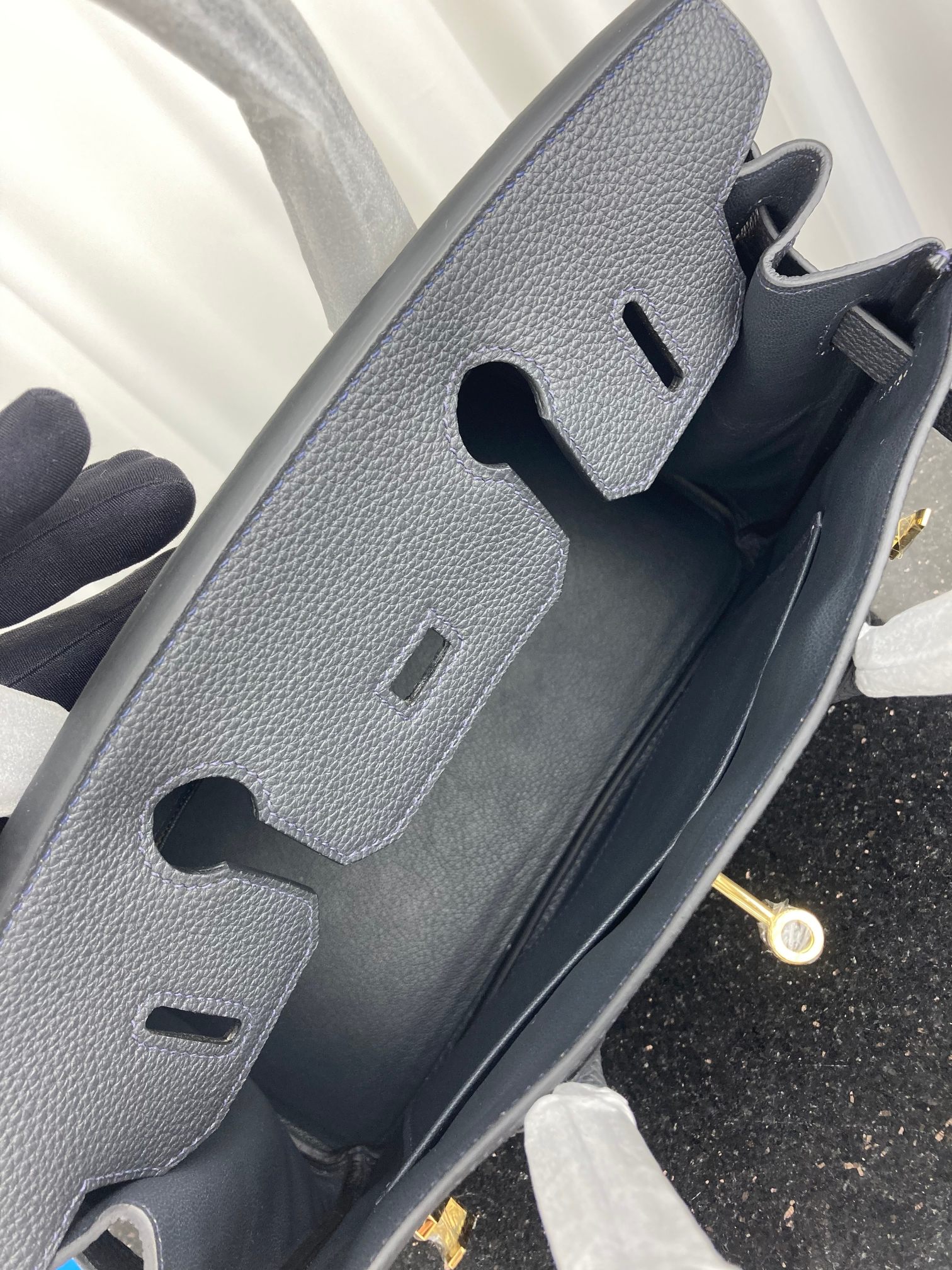 [TOP] HERMES Togo Birkin Bag 30cm - Gray -  GHW