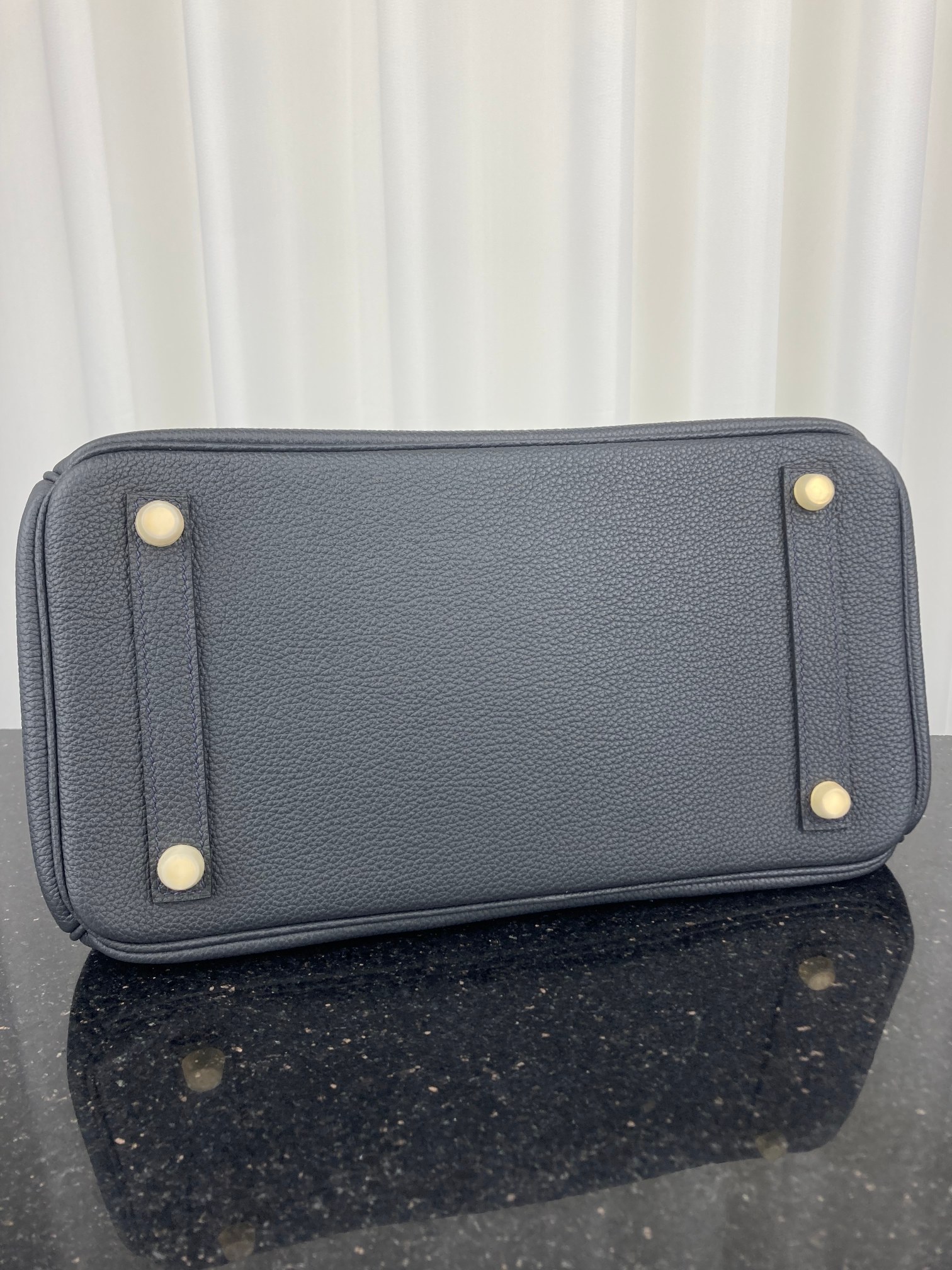 [TOP] HERMES Togo Birkin Bag 30cm - Gray -  GHW