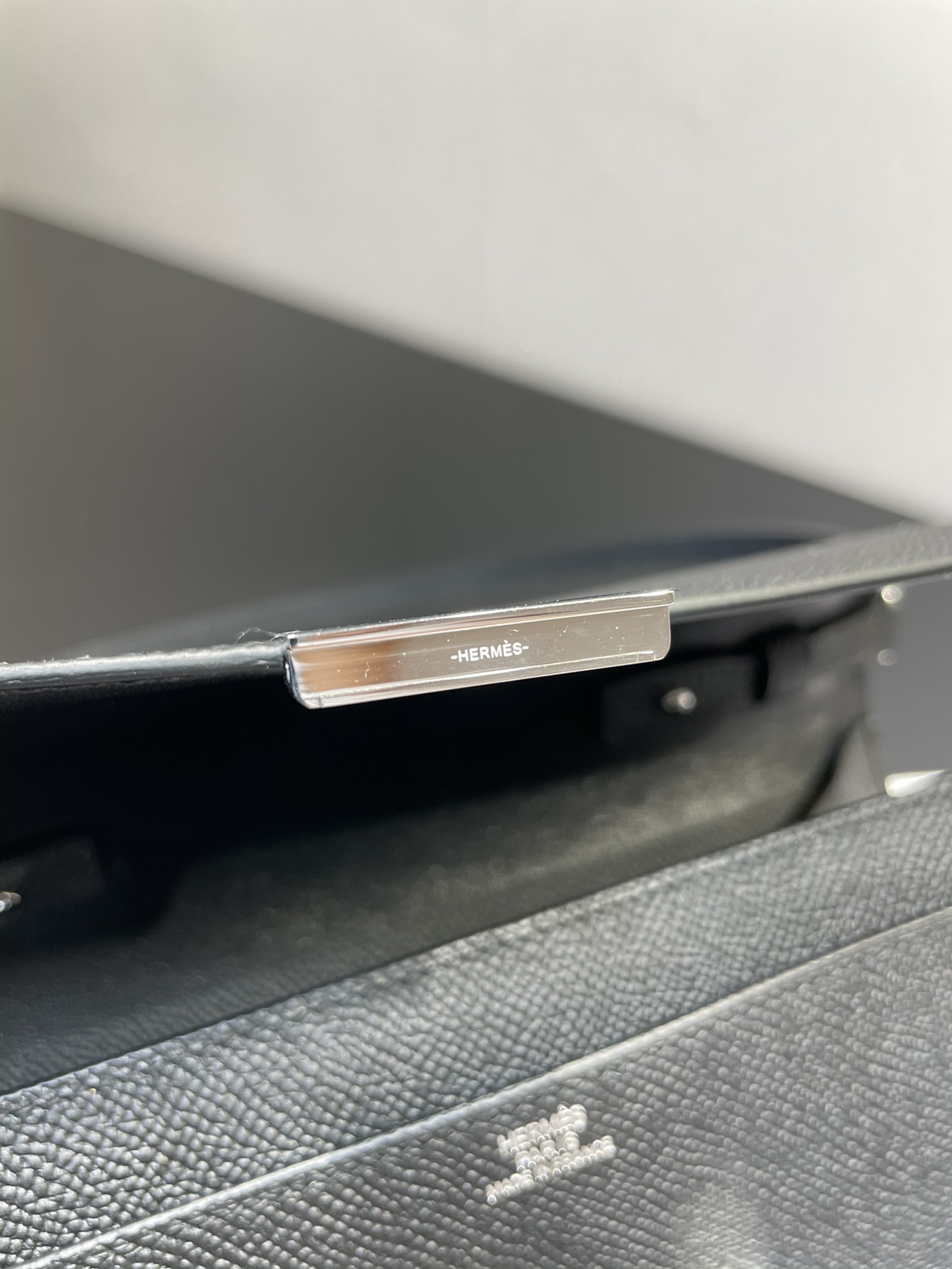 [TOP] HERMES Epsom Constance Long Wallet 20.5cm - Black
