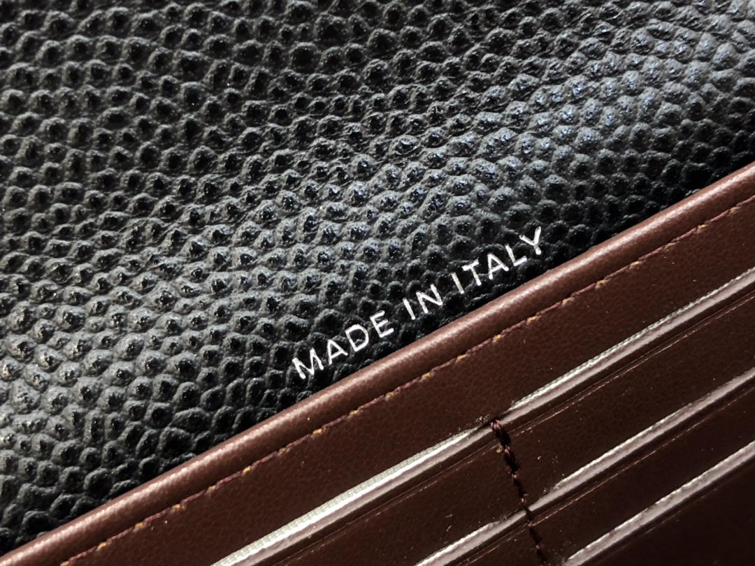 [TOP] CHANEL Long Folding Caviar Wallet 19cm - Black - SHW