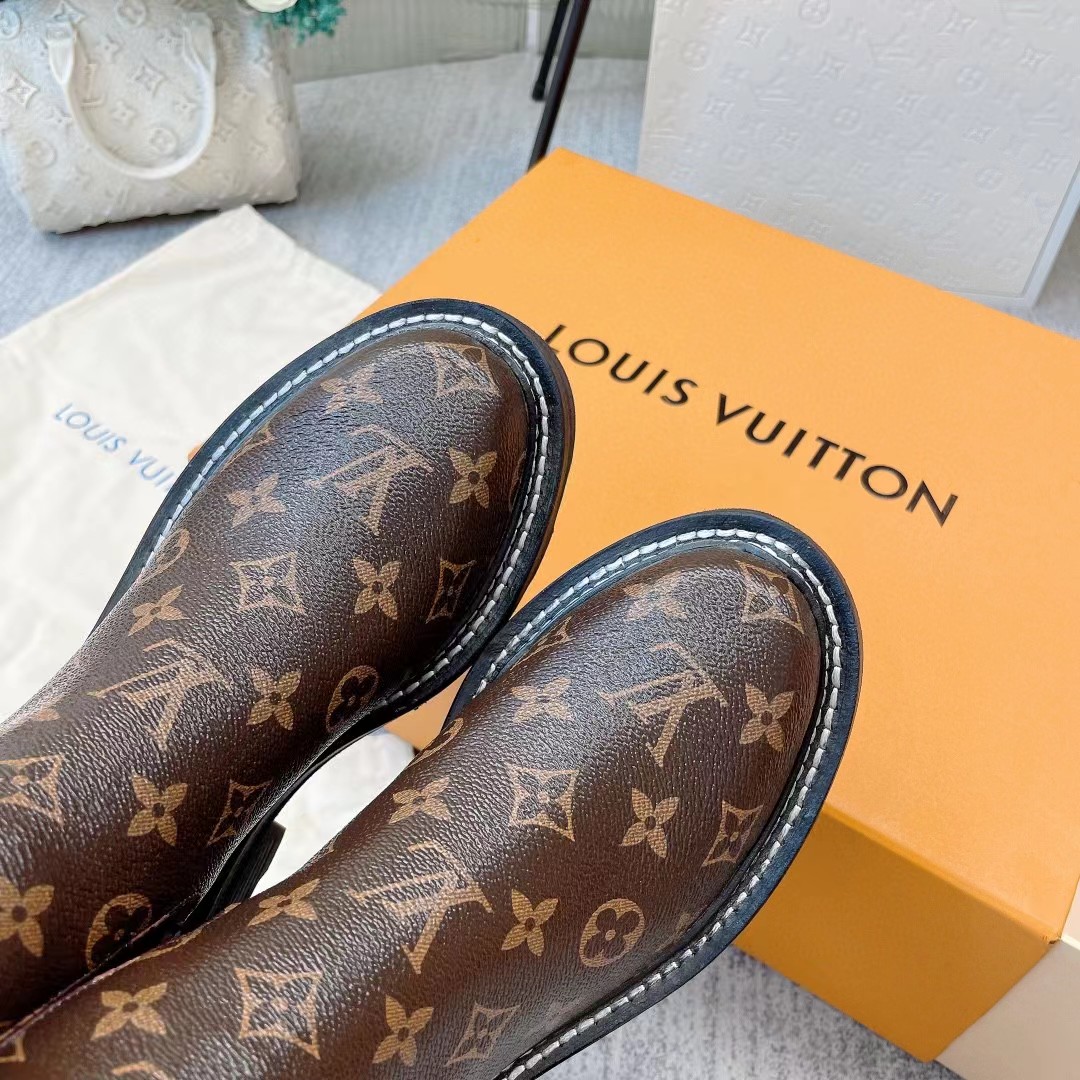 [TOP] Louis Vuitton LV  LV Beaubourg Ankle Boots Logo
