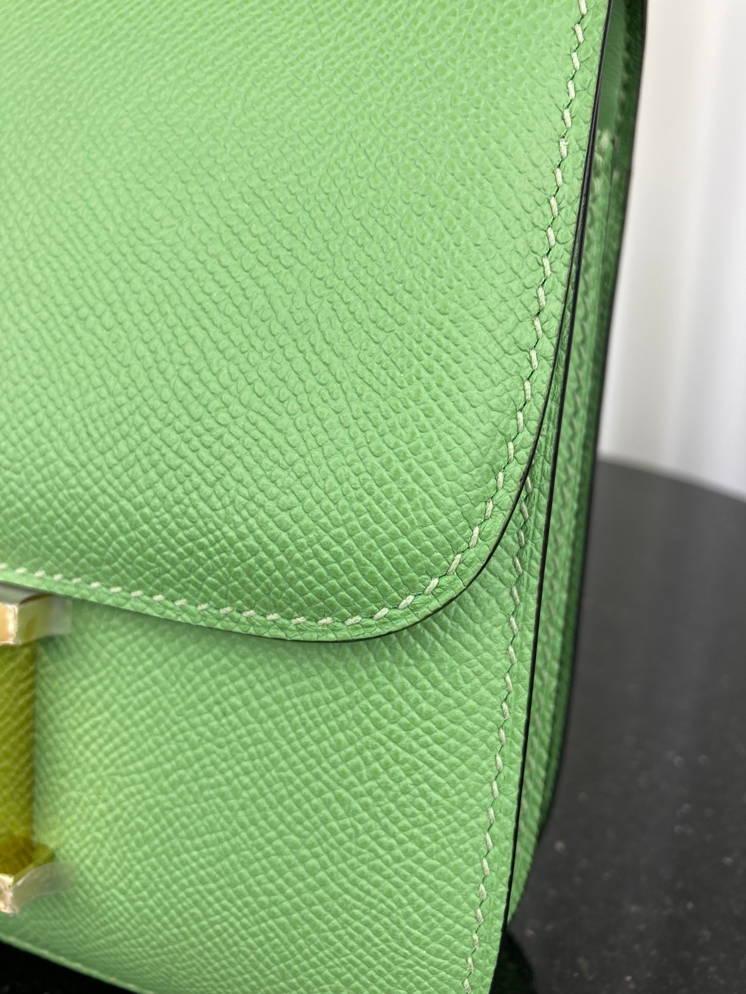 [TOP] HERMES Constance Epsom Leather - Green & GHW
