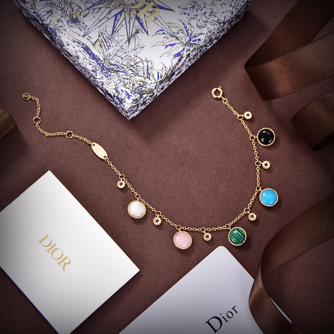 [TOP] Christian Dior hexagram compass crystal bracelet/necklace