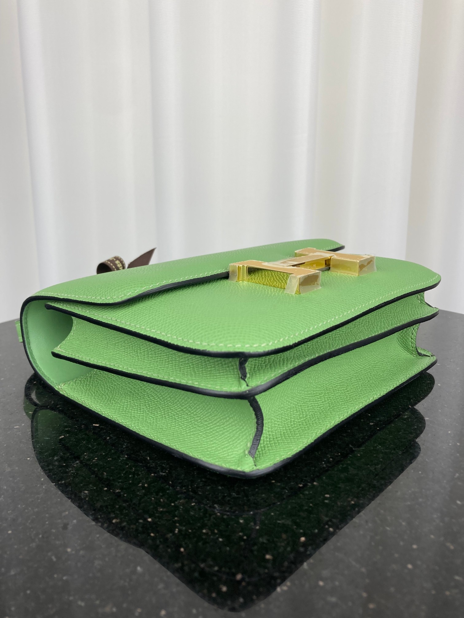 [TOP] HERMES Constance Epsom Leather - Green & GHW