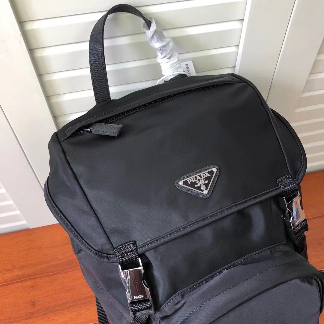 [TOP] PRADA  Men's Backpack- Black