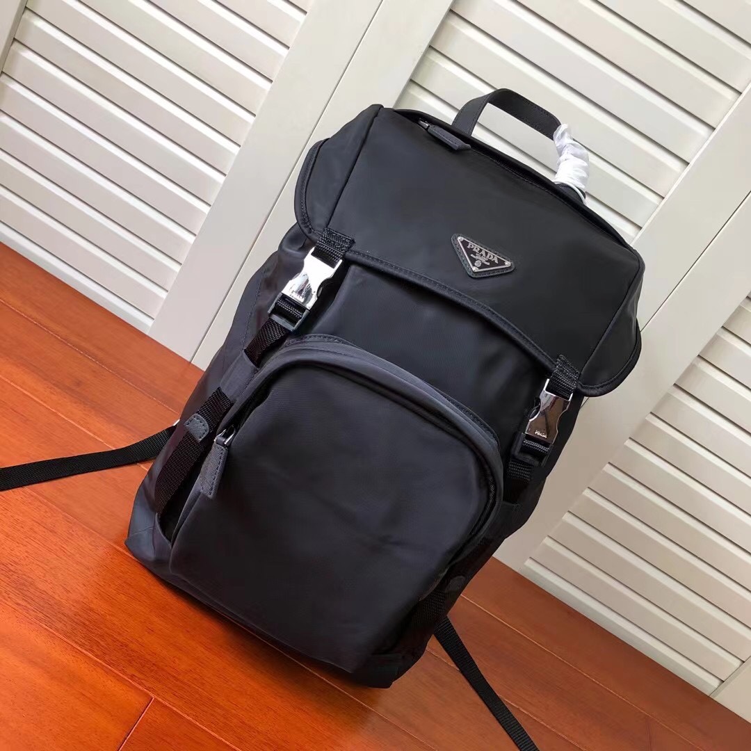 [TOP] PRADA  Men's Backpack- Black
